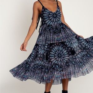 BASILICA OF SAINT-DENIS SHEER MIDAXI DRESS - LIMITED